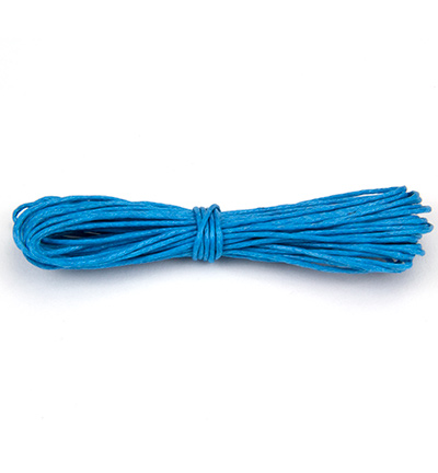 12282-8215 - Hobby Crafting Fun - Round,Turquoise - Waxed Cotton Cord
