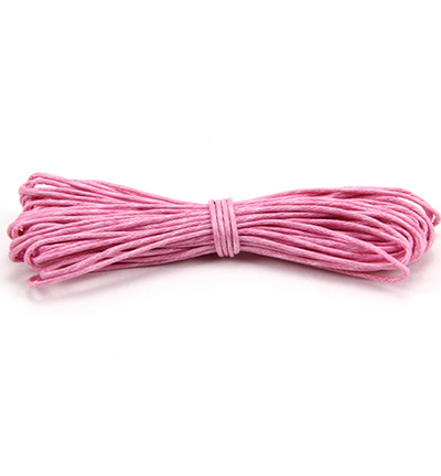 12283-8303 - Hobby Crafting Fun - Round,Pink - Waxed Cotton Cord