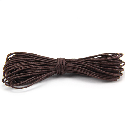 12283-8310 - Hobby Crafting Fun - Round,Dark Brown - Waxed Cotton Cord