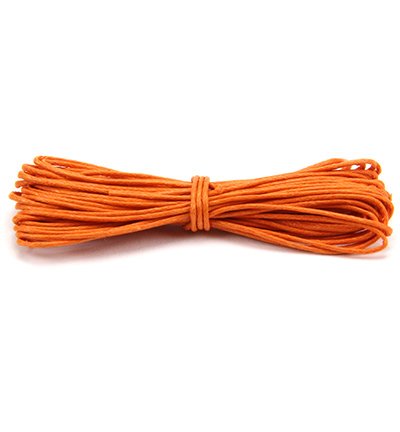 12283-8313 - Hobby Crafting Fun - Round,Orange - Waxed Cotton Cord