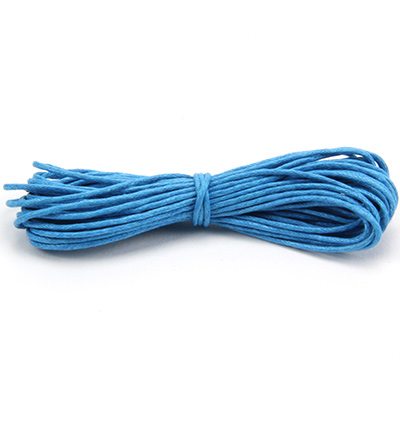 12283-8315 - Hobby Crafting Fun - Round,Turquoise - Waxed Cotton Cord