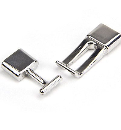 12281-8101 - Hobby Crafting Fun - Cord clasp, Platinum - Clasp / Karabijn