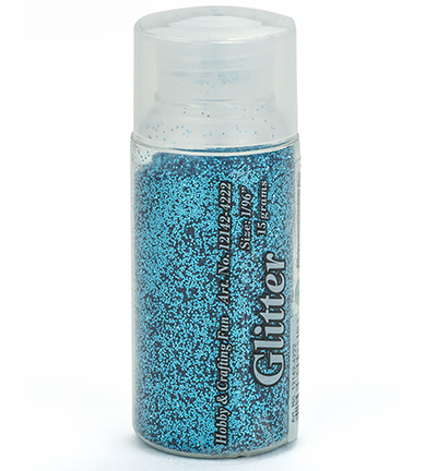12142-4222 - Hobby Crafting Fun - Glitter Fine, Turquoise - Fine glitter