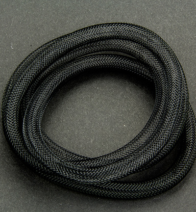 12298-9801 - Hobby Crafting Fun - Fish Net Tubes, Black - Fishnet tubes