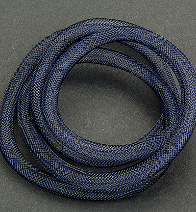 12298-9805 - Hobby Crafting Fun - Fish Net Tubes, Navy Blue - Fishnet tubes