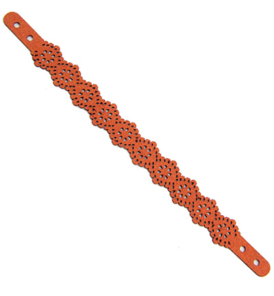 12313-1307 - Hobby Crafting Fun - Lace Cord, faux suede, Terra - Lace cord