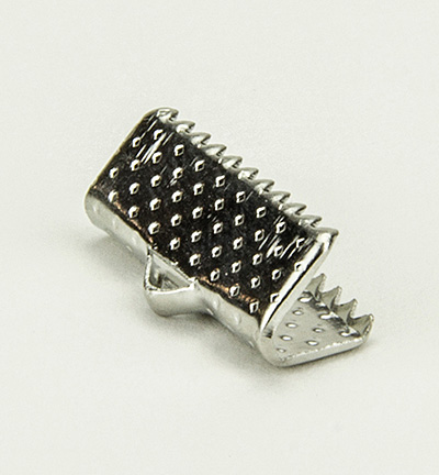 12319-1903 - Hobby Crafting Fun - Cord Clasp with Eye Platinum - Clasp / Karabijn