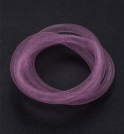 12298-9810 - Hobby Crafting Fun - Fish Net Tubes, Rose - Fishnet tubes