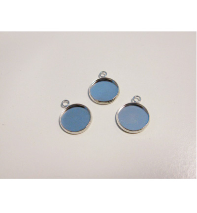 12332-3214 - Hobby Crafting Fun - Pendant 1 oeuil, Rond, Platine - Pendant