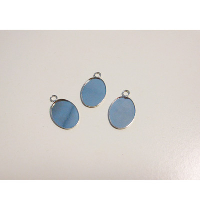 12332-3217 - Hobby Crafting Fun - Pendant 1oeuil, Ovale, Platine - Accroches