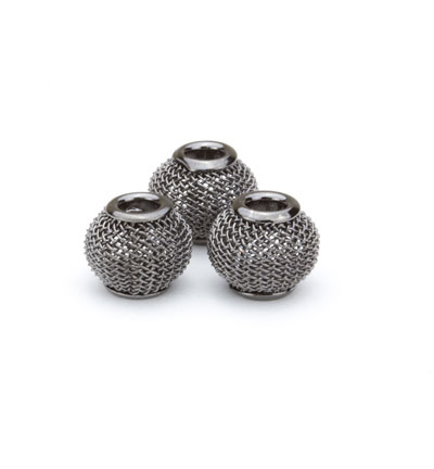 12340-4014 - Hobby Crafting Fun - Net Beads, Anthraciet - Net Beads 14mm
