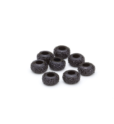 12352-5202 - Hobby Crafting Fun - Resin Beads, Black - Resin Beads