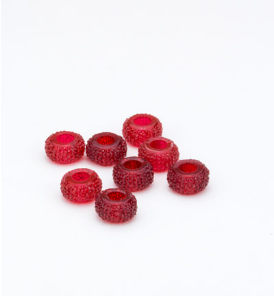12352-5204 - Hobby Crafting Fun - Resin Beads, Red Shades - Resin Beads
