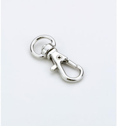 12032-4707 - Hobby Crafting Fun - Hook & clasp, Platinum - Porte-clé