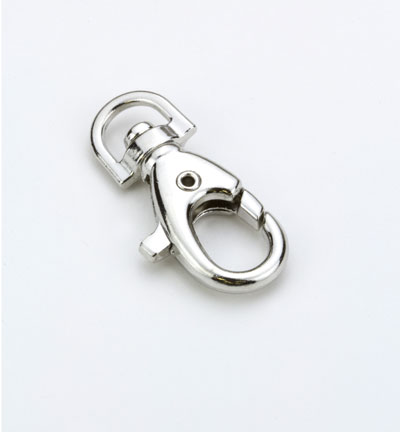 12032-4711 - Hobby Crafting Fun - Hook & clasp, Platinum - Porte-clé