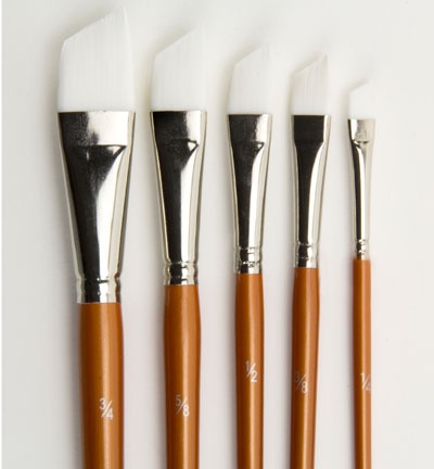 12185-8350 - Hobby Crafting Fun - Artist Brush Set (5x angular) - 