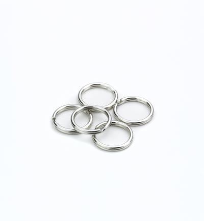 12335-3503 - Hobby Crafting Fun - Key Rings, Platinum - Key Rings