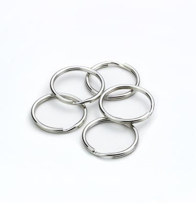 12335-3506 - Hobby Crafting Fun - Key Rings, Platinum - Key Rings