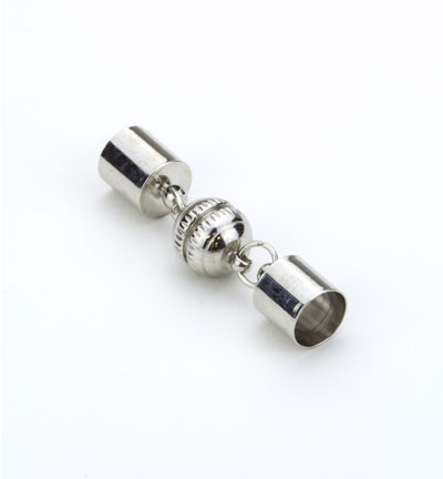 12345-4503 - Hobby Crafting Fun - Magnetic Clasp Set with 8mm Cap Platinum - Magnétique 