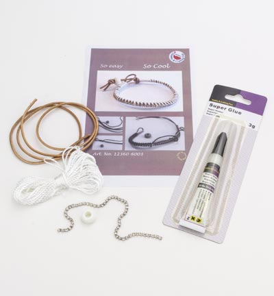 12360-6003 - Hobby Crafting Fun - Bracelet Set Blanc - 