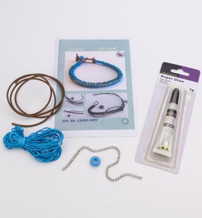 12360-6007 - Hobby Crafting Fun - Bracelet Set Turquoise - 