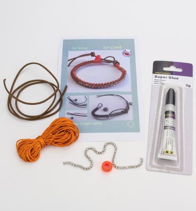 12360-6009 - Hobby Crafting Fun - Bracelet Set Orange - 