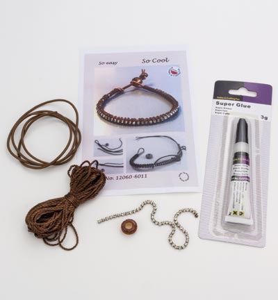 12360-6011 - Hobby Crafting Fun - Bracelet Set Marron - 