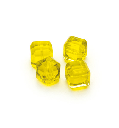 11809-2610 - Hobby Crafting Fun - Yellow - Square Beads