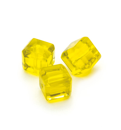 11809-2710 - Hobby Crafting Fun - Yellow - Square Beads