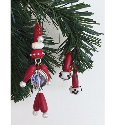 12378-7801 - Hobby Crafting Fun - Kerstman + 2 Kerstmutsen - Santa