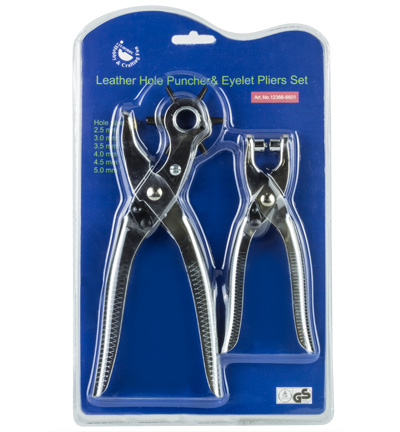 12366-6601 - Hobby Crafting Fun - Poinçonneuse & pince à oeuillets - Leather Hole Puncher & Eyelet Pliers