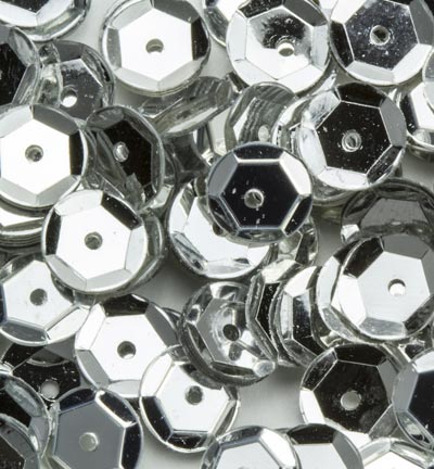 12212-1201 - Hobby Crafting Fun - Regular, Silver - Paillettes