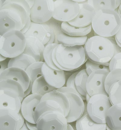 12212-1212 - Hobby Crafting Fun - Regular, White - Paillettes