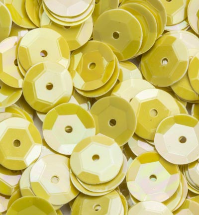 12212-1224 - Hobby Crafting Fun - AB Color, Yellow - Paillettes