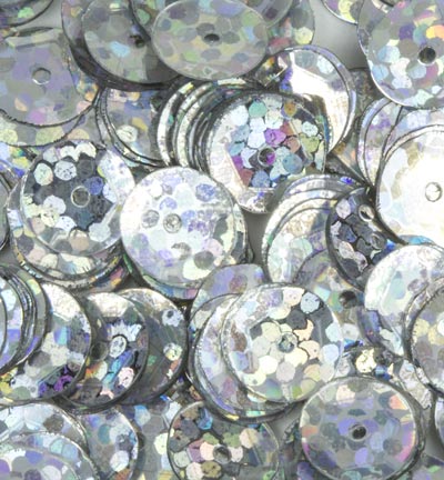 12212-1231 - Hobby Crafting Fun - Laser, Disco Silver - Paillettes