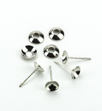 12420-2002 - Hobby Crafting Fun - Earring Set, Platinum - Chaperons