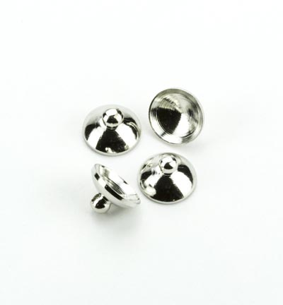 12420-2005 - Hobby Crafting Fun - Chaperon avec accroche, Platinum, 10mm - Chaperons