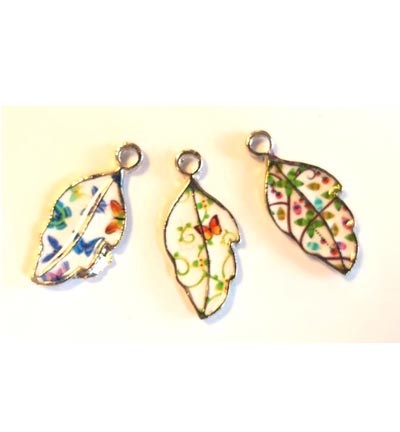 12424-2431 - Hobby Crafting Fun - Metal Charms, Leaves - Charms