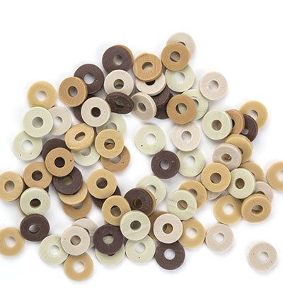 12428-2807 - Hobby Crafting Fun - Katsuki Mix, Beige/Brown - Katsuki Beads