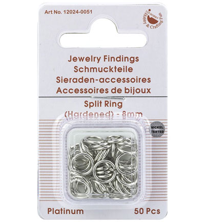 12024-0051 - Hobby Crafting Fun - Split ring (hardened), round - 