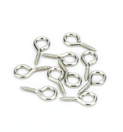12423-2350 - Hobby Crafting Fun - Crochet vis à oeil , 11mm, Platine - 