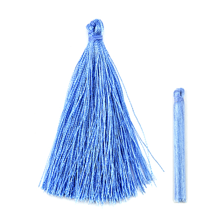 12444-4405 - Hobby Crafting Fun - Light Blue - Franges & pompons 12444-4405 - Hobby Crafting Fun - Light Blue - Franges & pompons