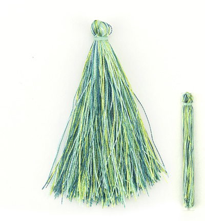 12444-4407 - Hobby Crafting Fun - Green Mix - Franges & pompons 12444-4407 - Hobby Crafting Fun - Green Mix - Franges & pompons