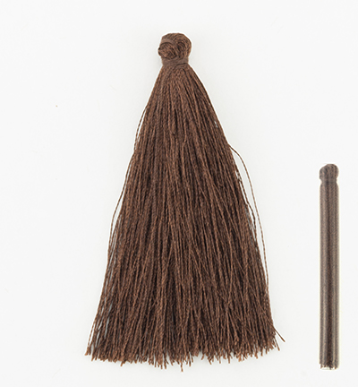 12444-4408 - Hobby Crafting Fun - Brown - Franges & pompons 12444-4408 - Hobby Crafting Fun - Brown - Franges & pompons