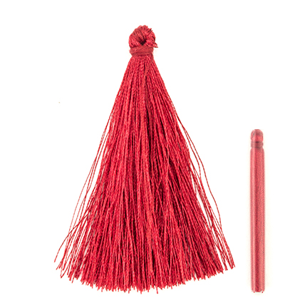 12444-4410 - Hobby Crafting Fun - Red - Franges & pompons