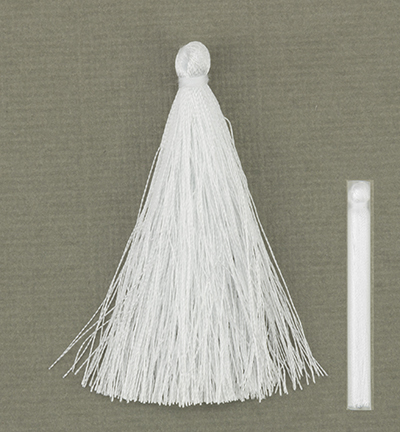 12444-4411 - Hobby Crafting Fun - White - Franges & pompons 12444-4411 - Hobby Crafting Fun - White - Franges & pompons