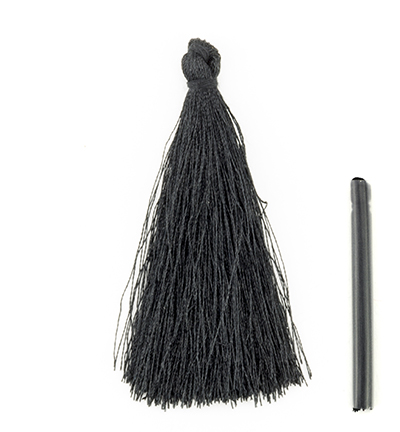 12444-4412 - Hobby Crafting Fun - Black - Franges & pompons 12444-4412 - Hobby Crafting Fun - Black - Franges & pompons