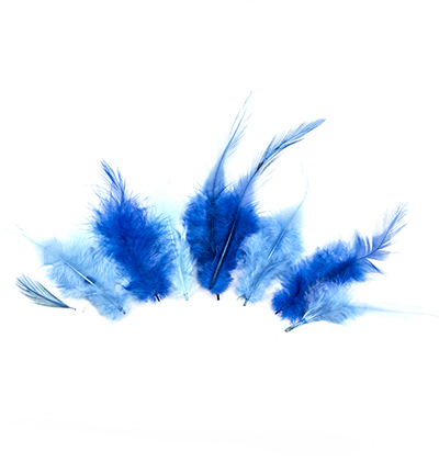 12235-3502 - Hobby Crafting Fun - Feathers, Blue - Plumes