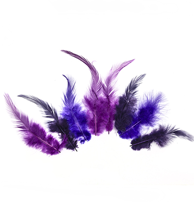 12235-3504 - Hobby Crafting Fun - Feathers, Purple - Plumes