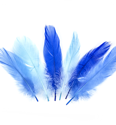12238-3802 - Hobby Crafting Fun - Feathers, Blue - 